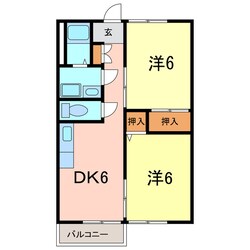 エクセルハイムの物件間取画像